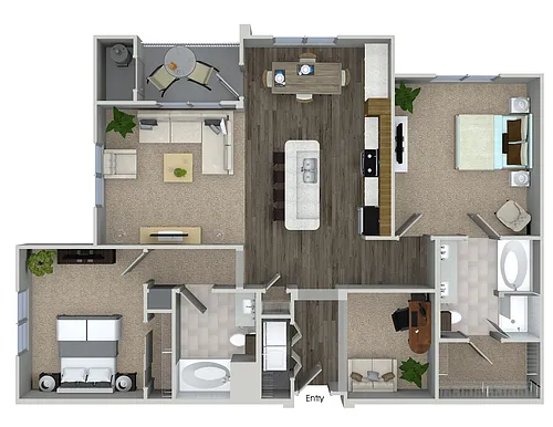 Floor plan B2H Den