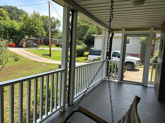 View of porch and driveway from Keith