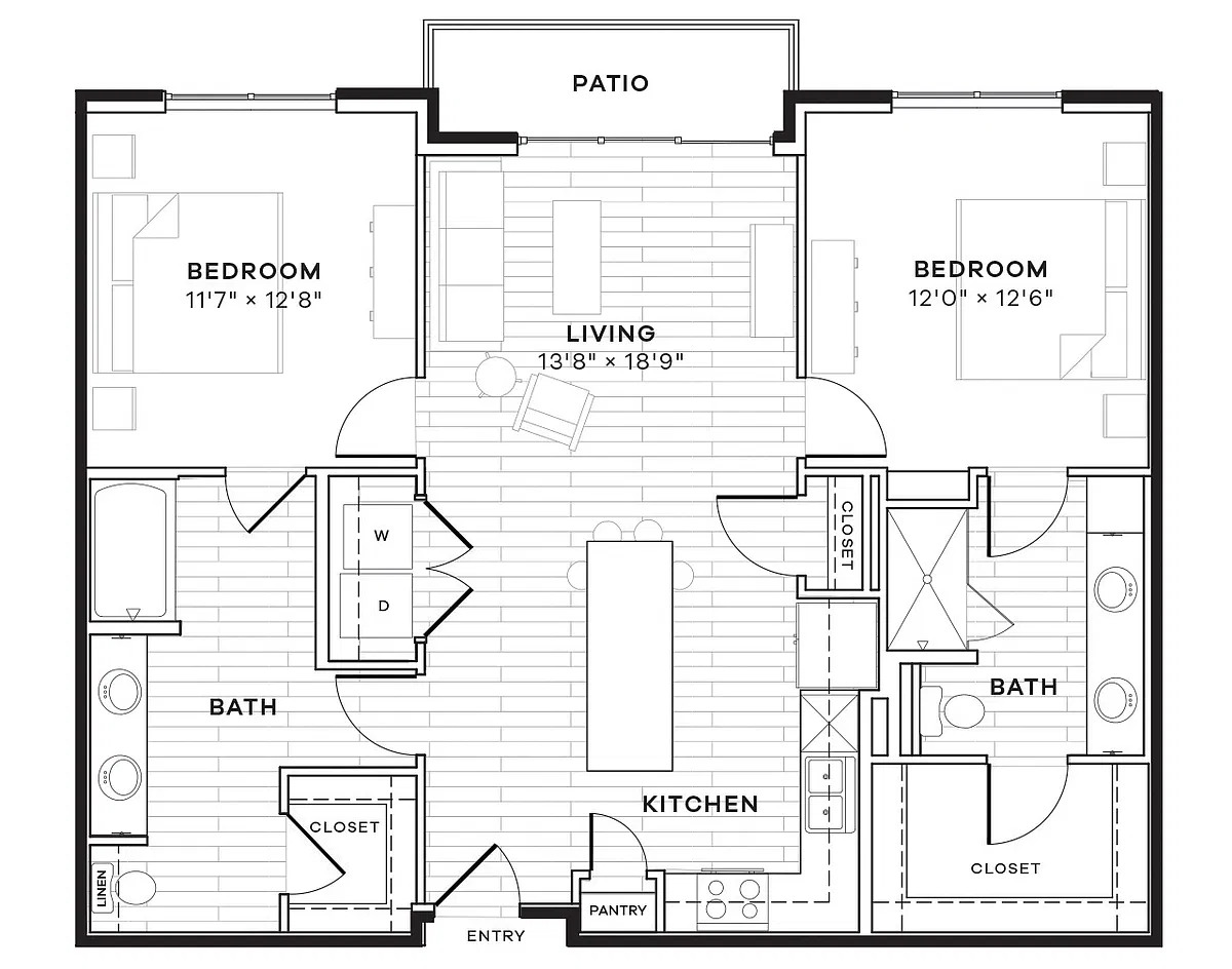 Floor plan 2B