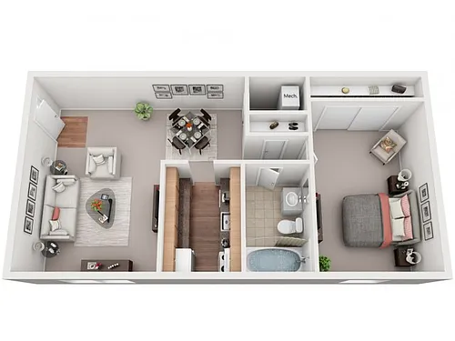 Floor plan 1 Bedroom