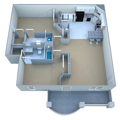 Floor plan Custom Deluxe III - 2 Bedroom