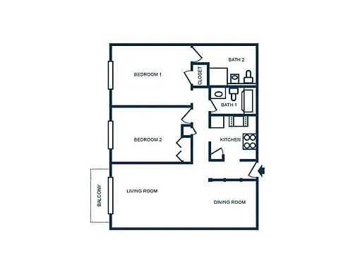 Floor plan 2B