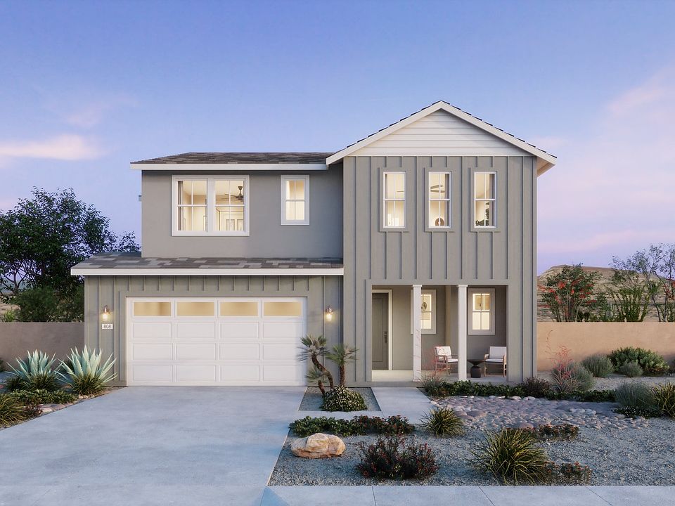 Horizon at Solara Exterior Rendering Plan 1 Farmhouse Corona, CA
