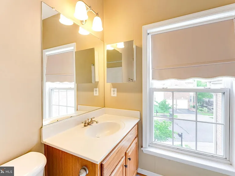 3rd Bathroom Upstairs, new marble polished tile flooring