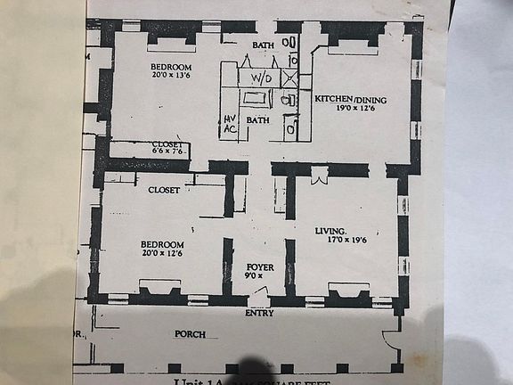 Floor Plan of Apartment A-1