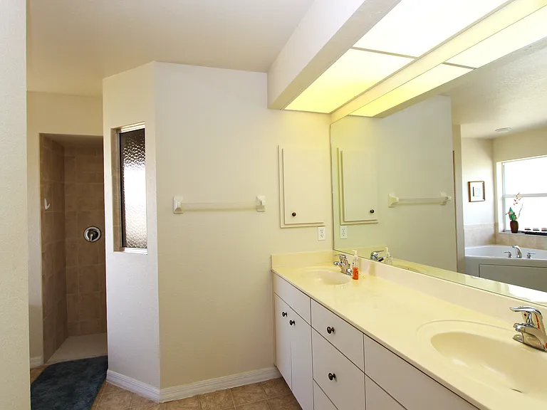 Master Bathroom with Double Vanity, Walk In Shower and Garden Tub_11182023