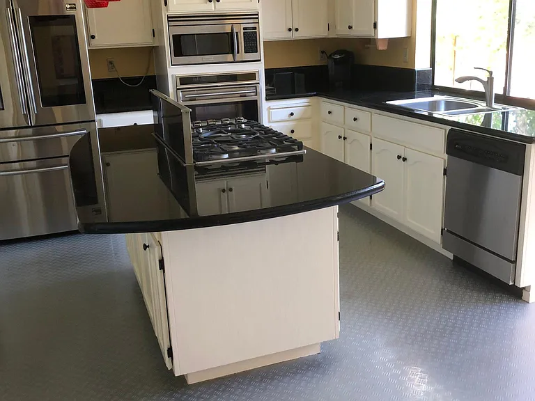 view as you walk in kitchen