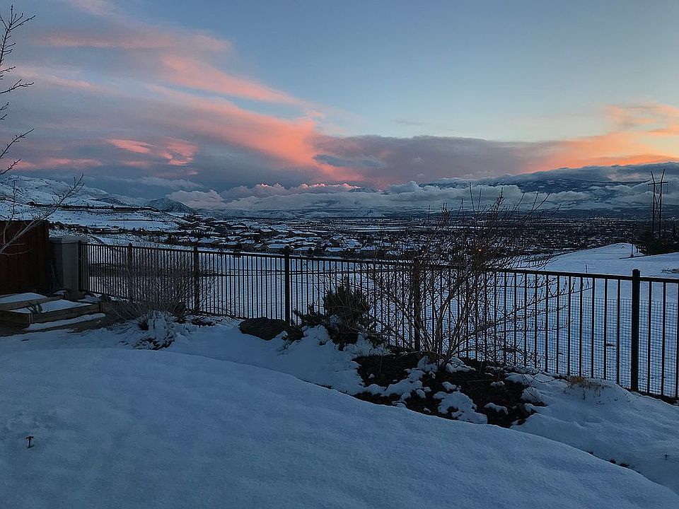 Sunset view looking west.