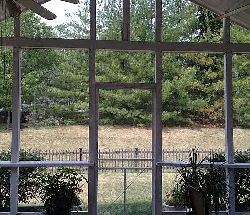 Oversized screened Patio