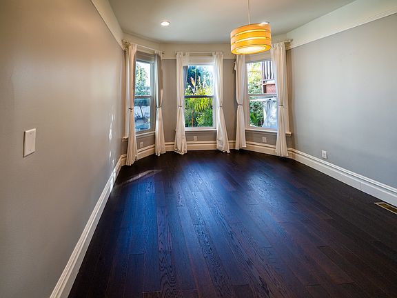 Sunny Master Bedroom. Southern facing with garden view. Large double-door closet.