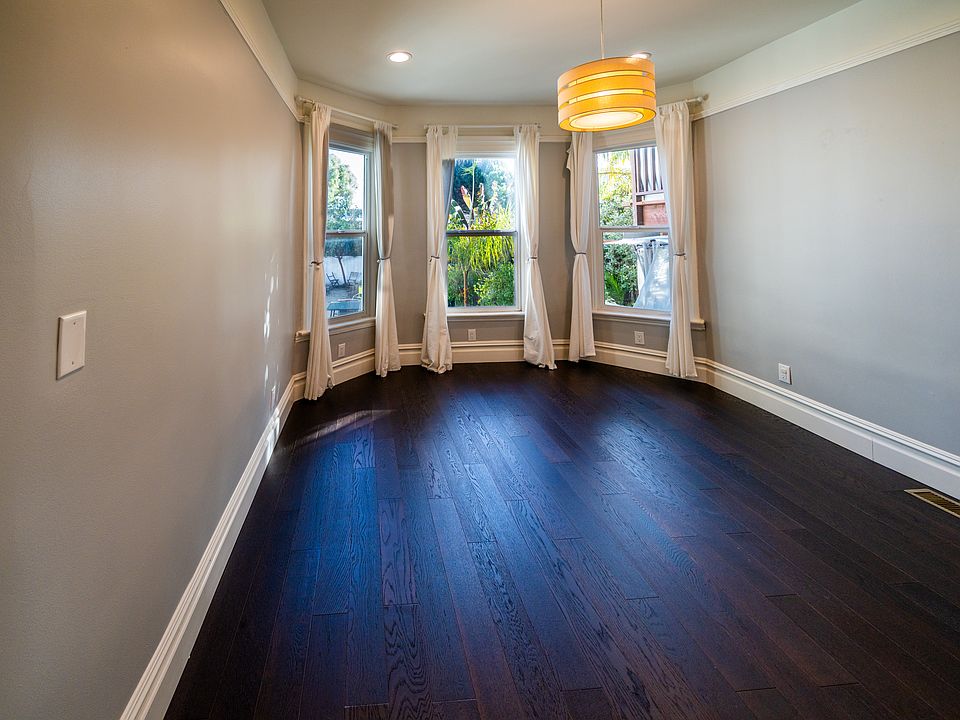 Sunny Master Bedroom. Southern facing with garden view. Large double-door closet.
