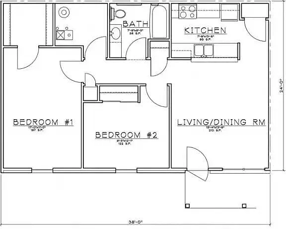 Floor plan 2 Bedroom