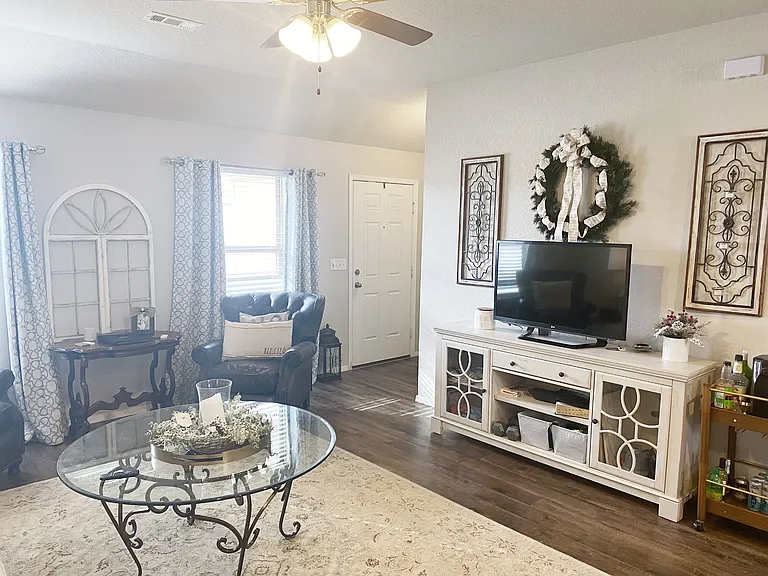 Plenty of room in the living room to entertain!