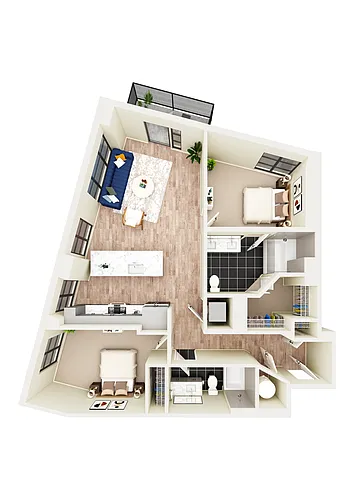Floor plan B3