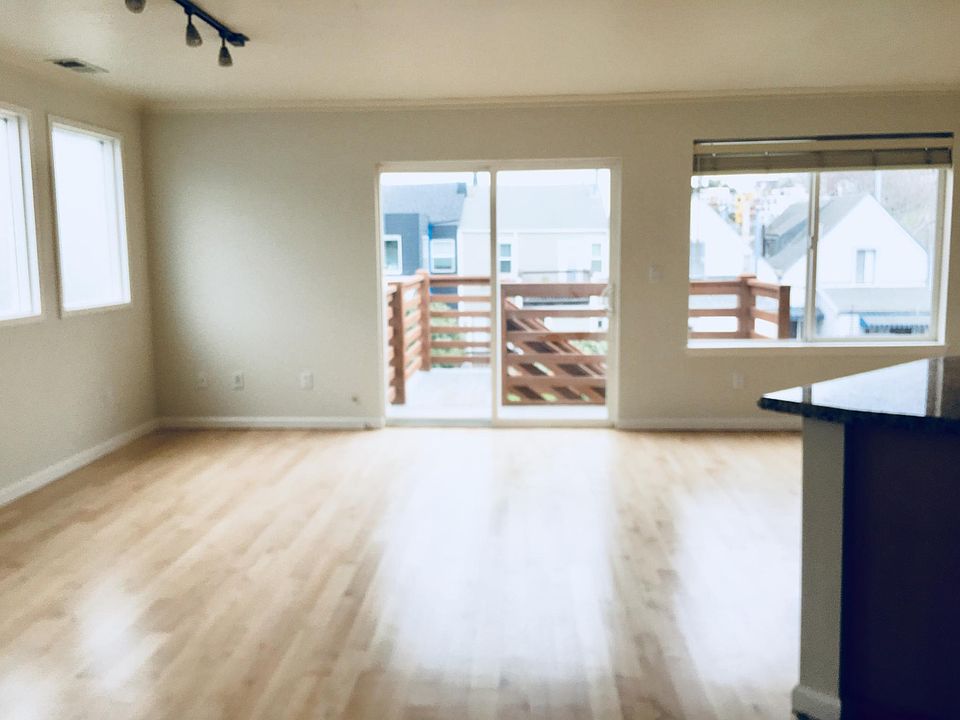 Living area looking out to back yard