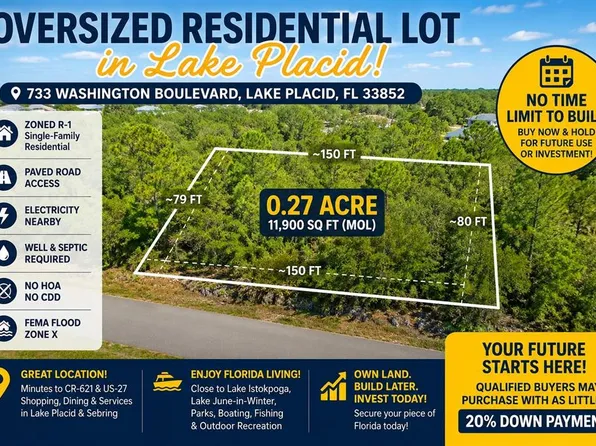 733 WASHINGTON BOULEVARD LOT 9, LAKE PLACID, FL 33852