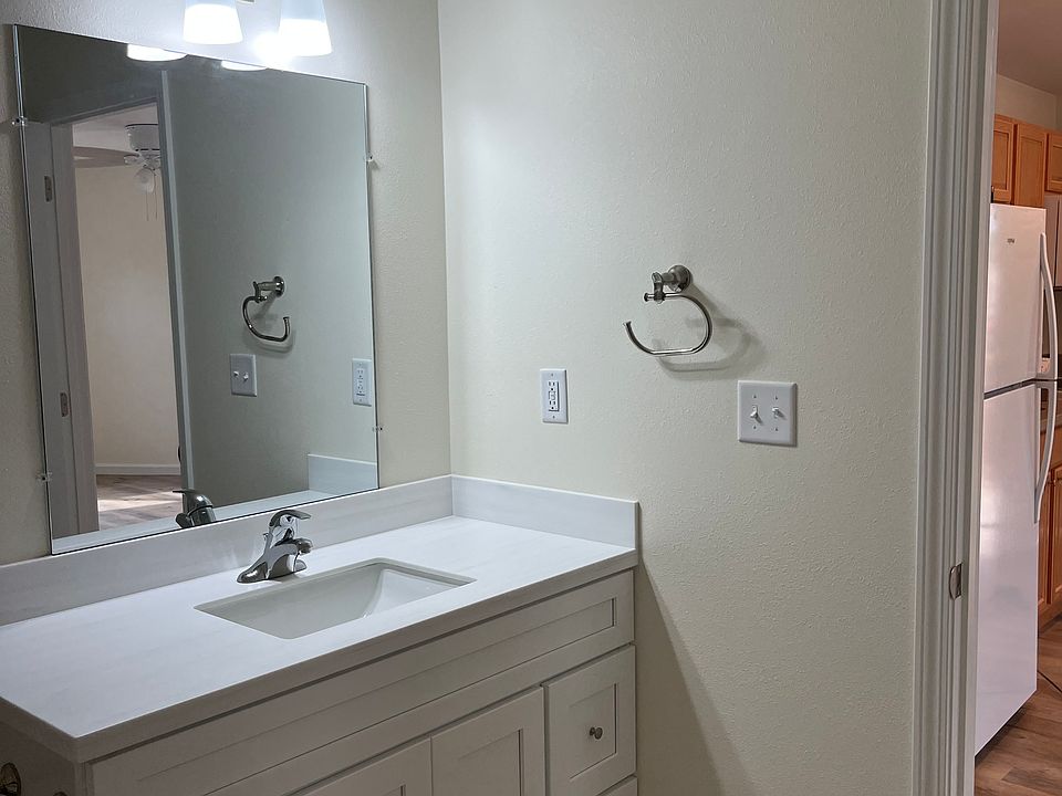 Bathroom entry door is from the kitchen.