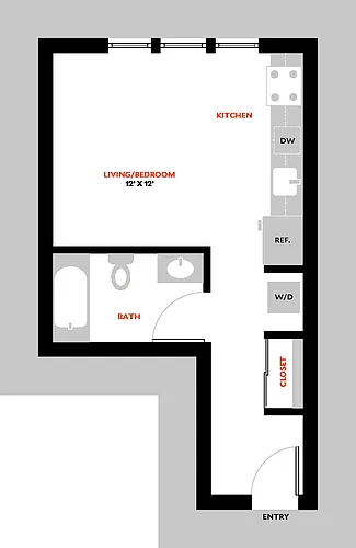 Floor plan Plan Studio A