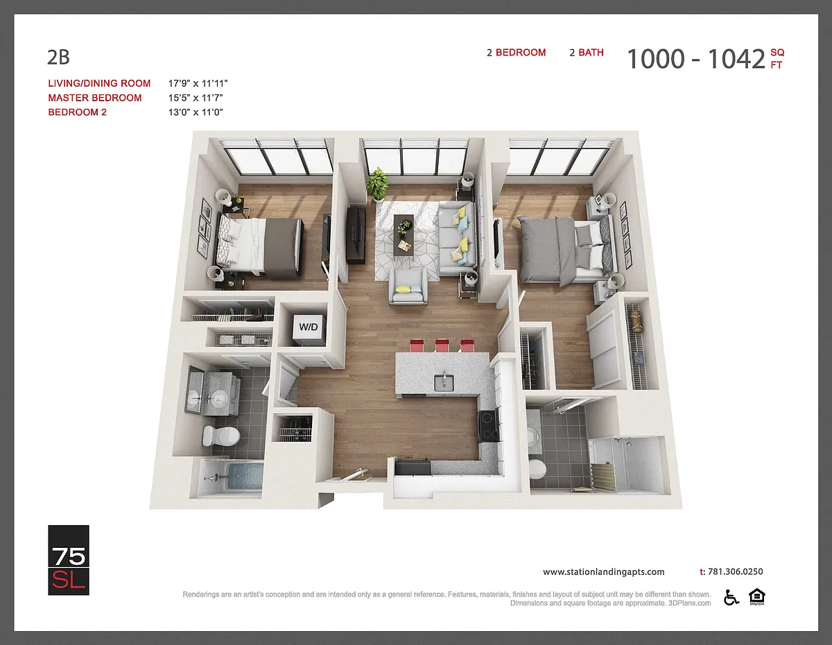 Floor plan 2B
