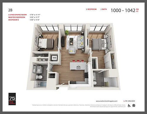 Floor plan 2B