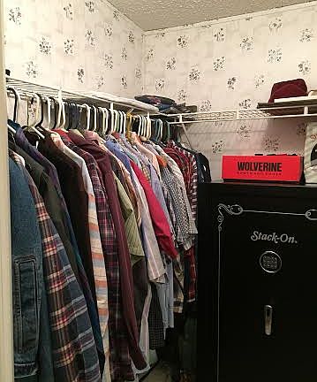 1 of 2 closets in master