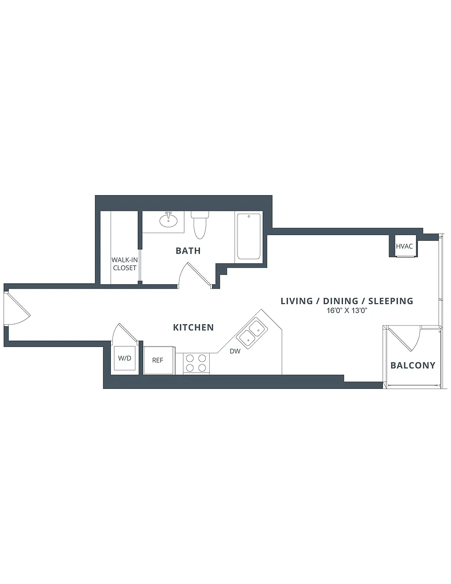 Floor plan Studio-S5