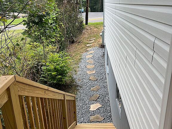 Walkway to deck