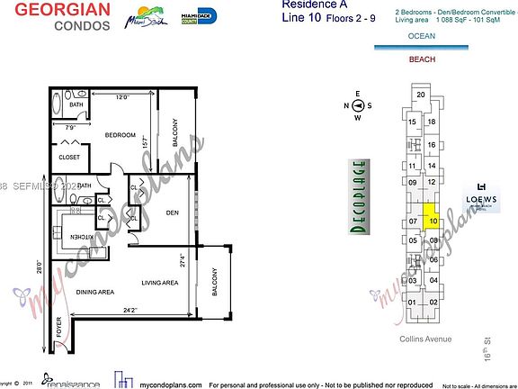 5th image of 1621 Collins Ave APT 310