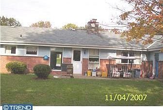 Rear of house