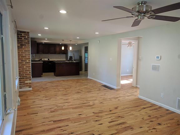 A full half of the first floor is open combining the living
