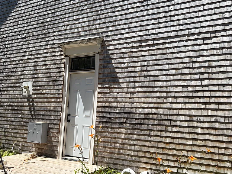 New Front Door installed ahead of move-in! With your own private patio perfect for a grill