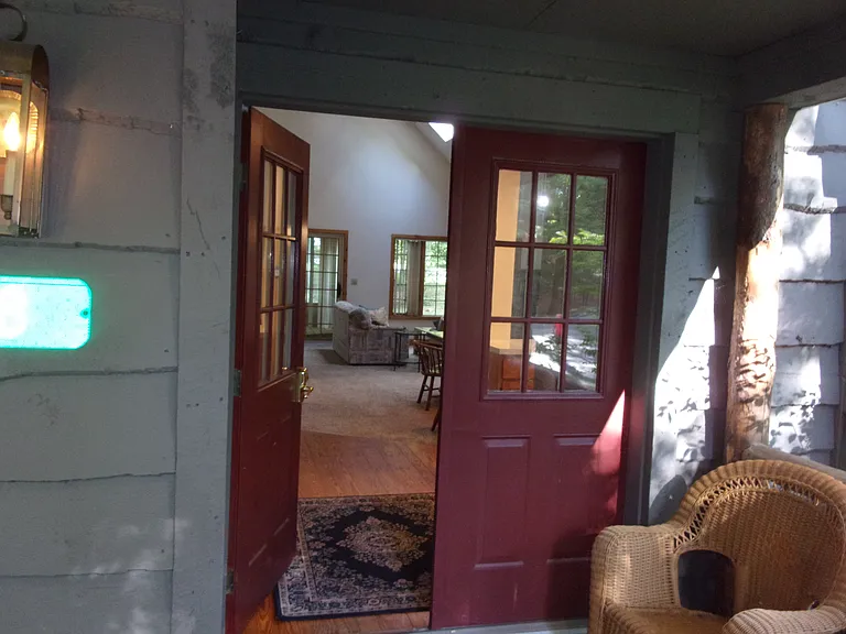 Enter from front deck