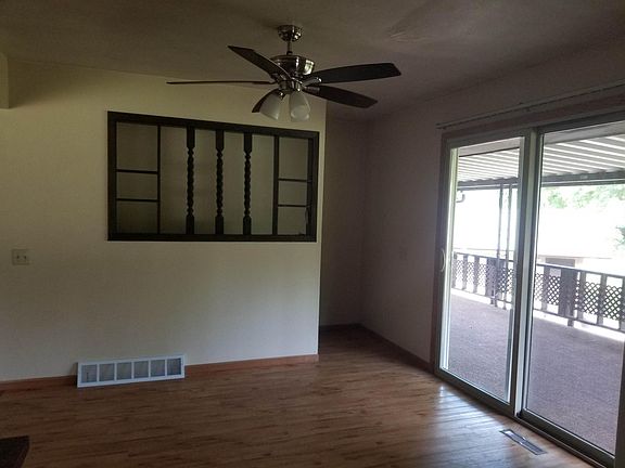 Dining Room and Balcony taken from Kitchen