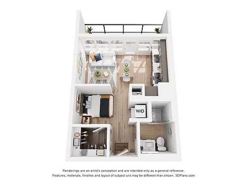 Floor plan Studio D