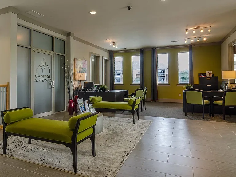 This beautiful leasing center is the hub for all tenant needs