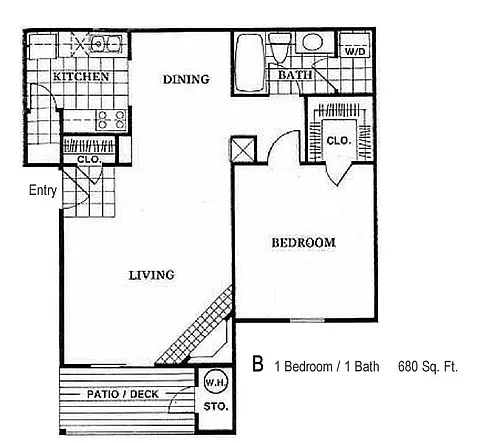 Floor plan One Bedroom