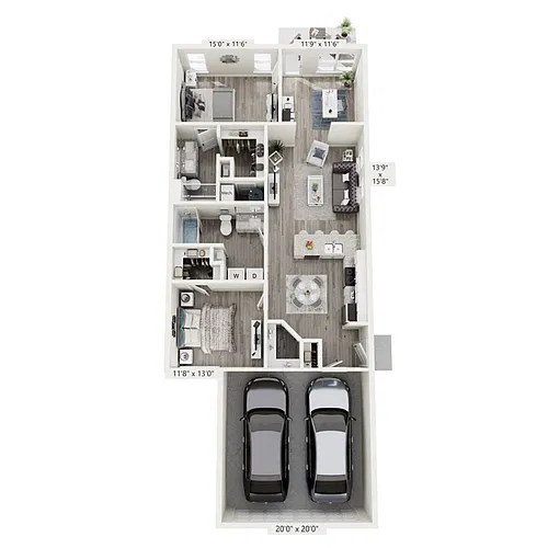 Floor plan 2.2 Den, Copeland