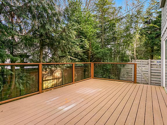 Private back deck.