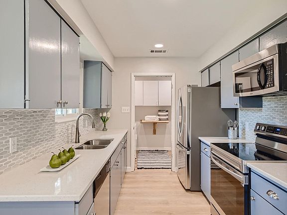 Kitchen going into Laundry Room