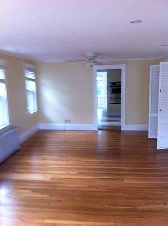 large open floor plan living/dining room with great light!