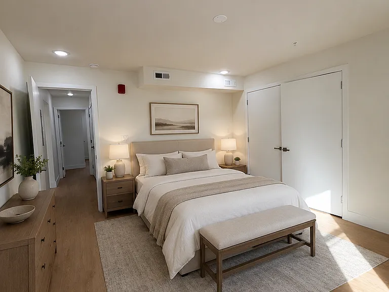 Virtually staged to help show possible furniture layout and use of space.