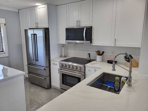 Kitchen with all new appliances.