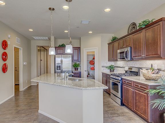 Kitchen with unique island