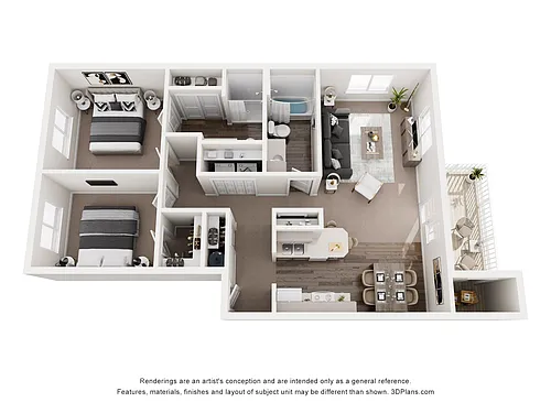 Floor plan 2X2