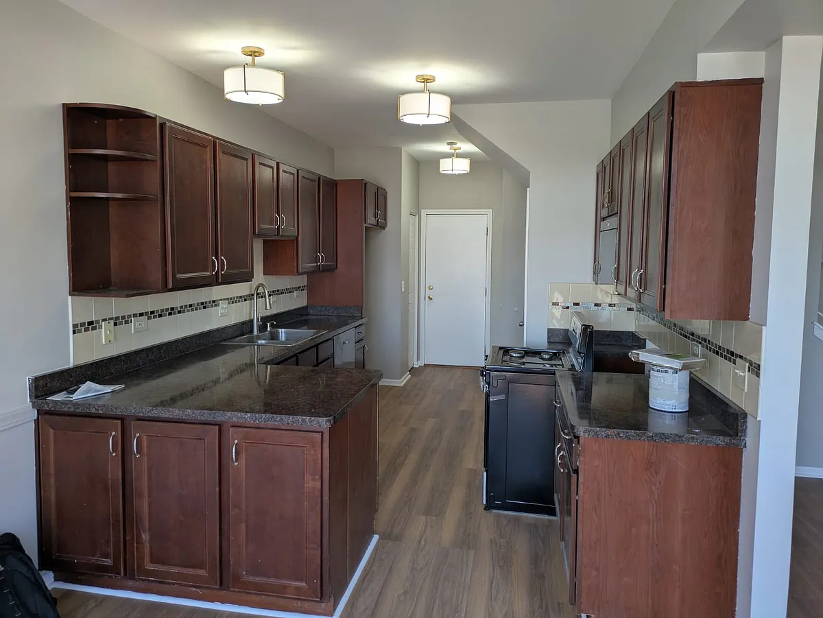 Kitchen Area and entrance to attached garage - 1605 Windward Ct
