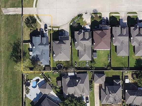 aerial view of large lot
