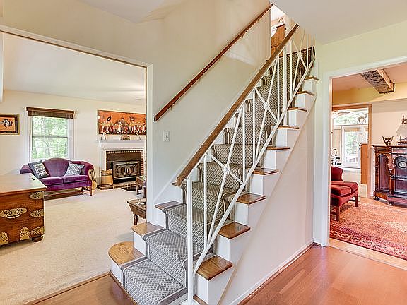 Front entry and stairs to second floor