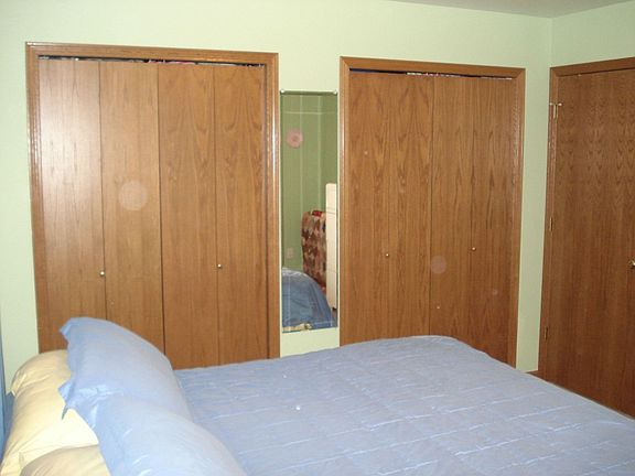 Lots of closet space in master bedroom.