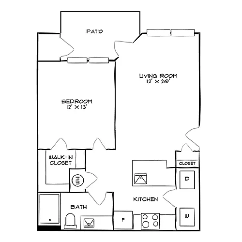 Floor plan Design 1B