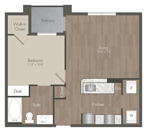 Floor plan A1 -1X1